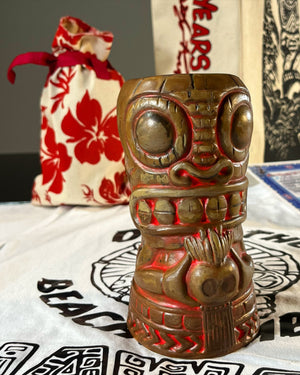 
                  
                    CELEBRATING MY FIFTEEN...Dons' Tiki Mug - Sand with Red Highlights - Comes with Custom "Keeps Sake" Raw Cotton Bag! Delivers Early Summer - Don't miss out on this one!
                  
                