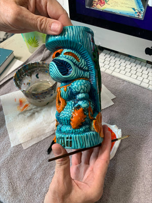 
                  
                    THE MASTER PIECE!  Hand Painted Kona Tiki Mug...From My Private Collection!
                  
                