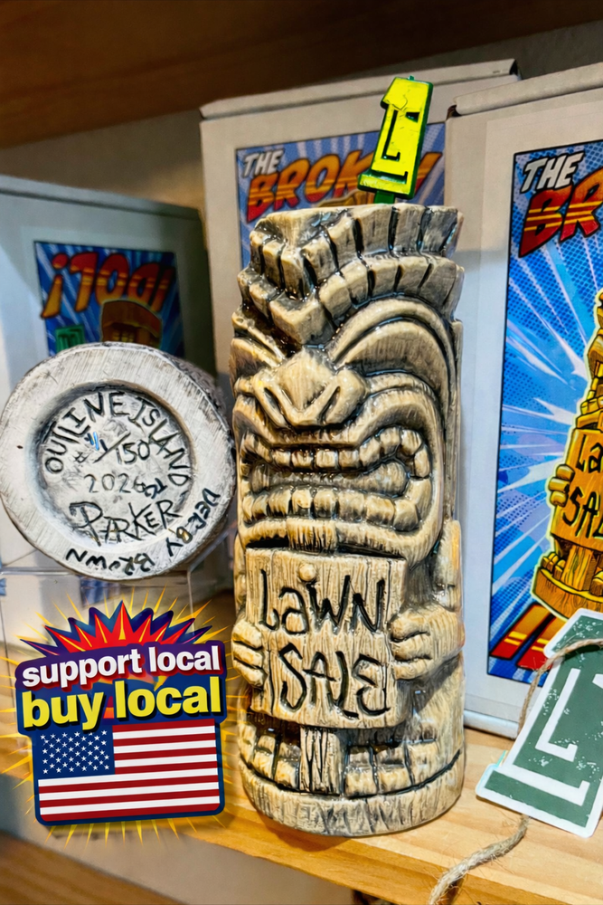 Tiki Shark Art | Authentic Tiki Artwork | Hawaiiana Art by Brad Parker