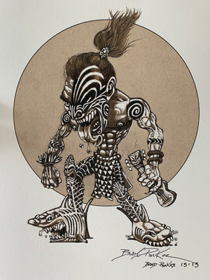 
                  
                    "The Heavy Metal Māori Warrior" - STUDIO EDITION 4 AVAILABLE ONLY!
                  
                