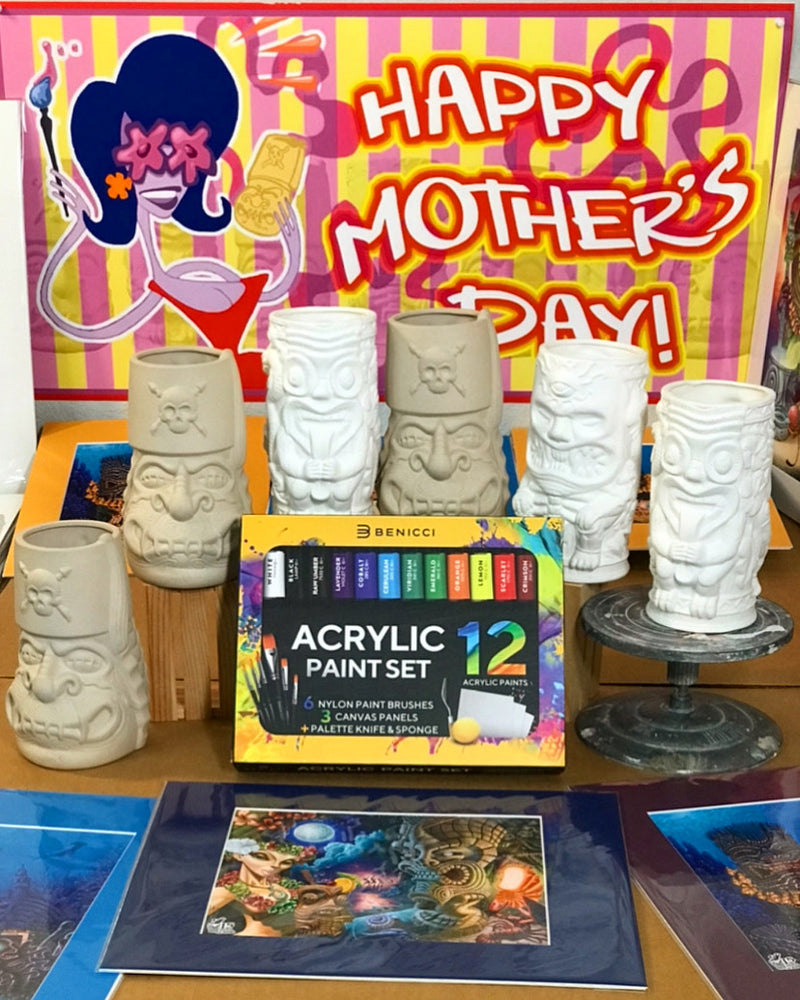 
                  
                    LAST CALL...TODAY ONLY!  CELEBRATING MY FIFTEEN...With da' PERFECT Mother's Day Tiki Gift!  CREATE / PAINT YOUR OWN!  ORDER TODAY GET IT IN TIME FOR MOTHERS DAY!
                  
                