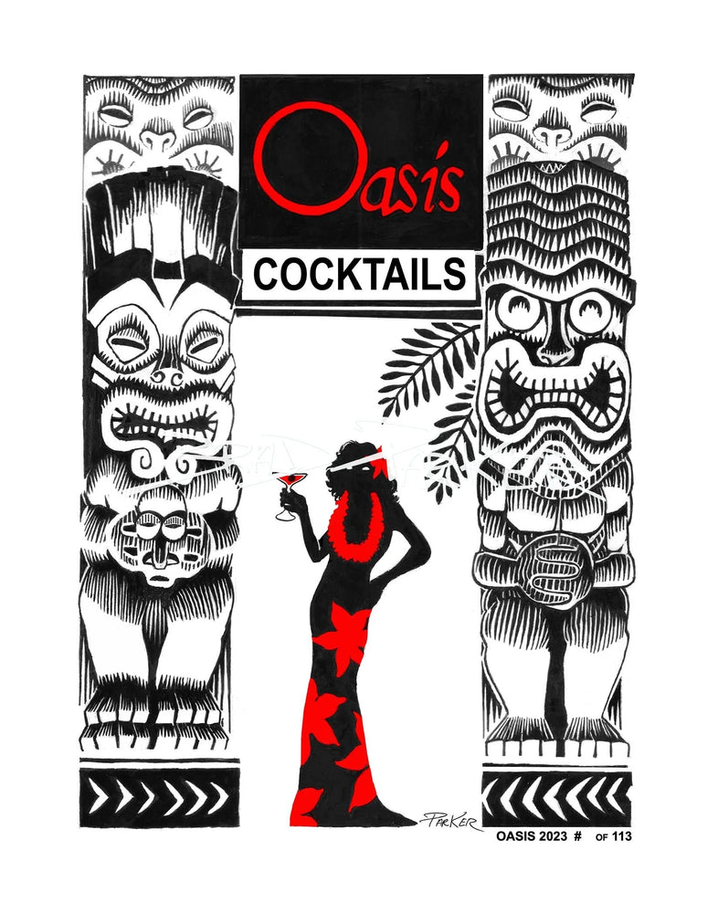 SPRING STUDIO CLEARANCE!  From my RRRRED Collection - Oasis Cocktails...Limited Numbers!
