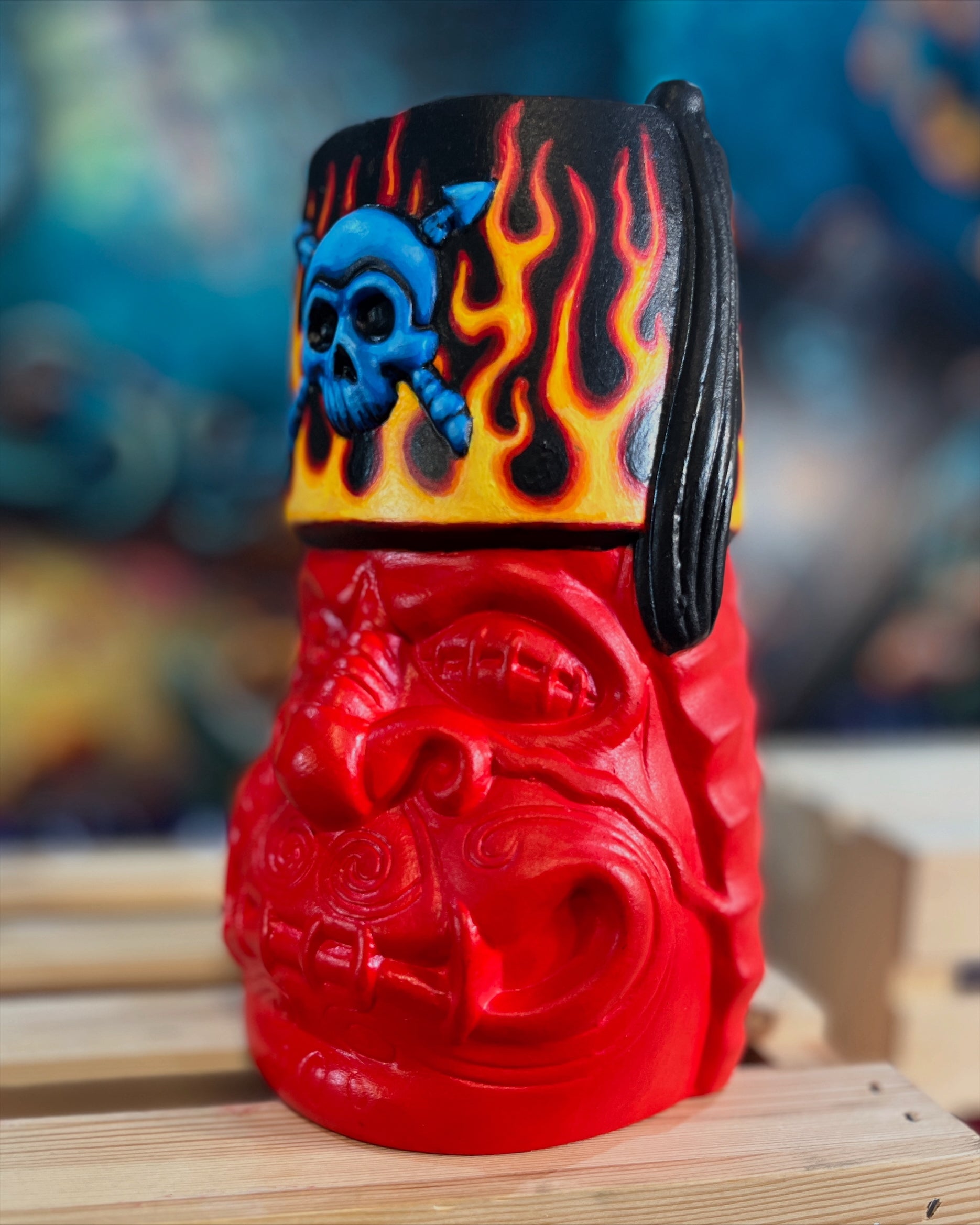 One of a kind Hip Monk Mug – Tiki Shark Art