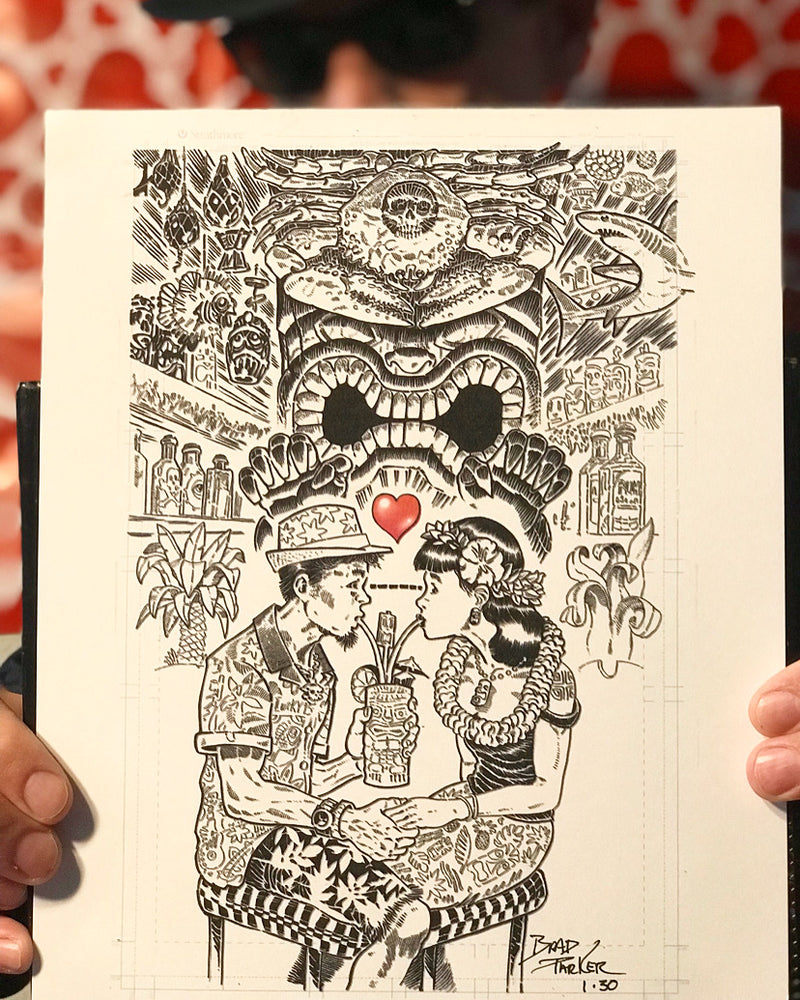 
                  
                    Romance in the Tiki Lounge #1 and #2 Black & White Giclee - ONLY 13 SETS AVAILABLE!
                  
                