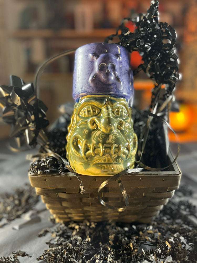 Shrunk'n Monk - PURPLE PIRATE Glazed Mug - Artist Proof - 1 Available Only $2 Tuesday Shipping!
