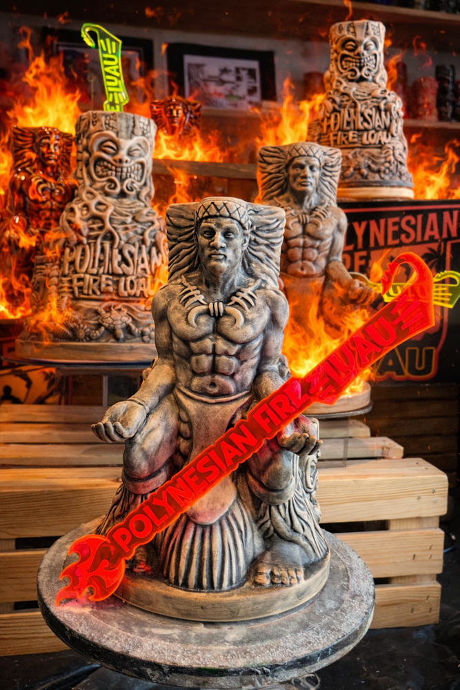 Tiki Shark Art | Authentic Tiki Artwork | Hawaiiana Art by Brad Parker