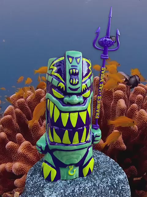 
                  
                    Load and play video in Gallery viewer, Aqua Tiki Fiend - Tiki Mug -Jacob Medina &amp;amp; Brad Parker Creation!  ONLY 1 LEFT!  PRICE WILL GO TO $700 soon!
                  
                