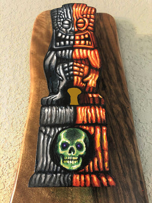 
                  
                    Tiki Joe - Wooden Tiki Wall Plaque - Halloween Edition - One of a Kind
                  
                