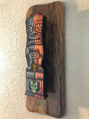 
                  
                    Tiki Joe - Wooden Tiki Wall Plaque - Halloween Edition - One of a Kind
                  
                