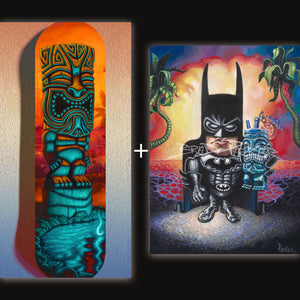 
                  
                    Tiki of the Blue Pool Skate Deck + FREE Paper Giclee of your Choice! COMES COMPLETE WITH HANGING HARDWARE!  NEW FOR 2024!!
                  
                