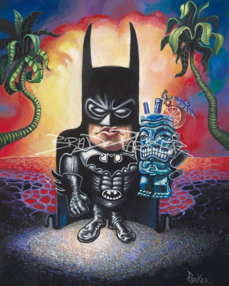 Batman On Vacation - Canvas Giclee