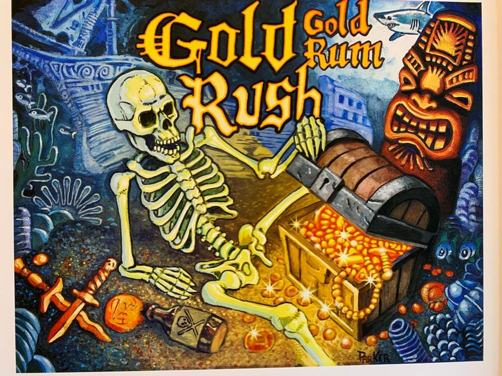 
                  
                    Gold Rush Rum Label Giclee Art Print- Large
                  
                