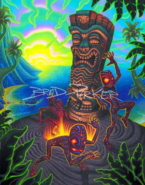 
                  
                    The Menehunes Only Come Out At Night - Paper Giclee
                  
                